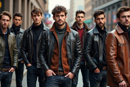 Lederjacken für Herren-Titel