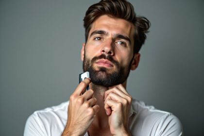 Pflege vom kurzen Bart Männer-Titel