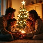 Weihnachtswünsche für die Familie-Titel