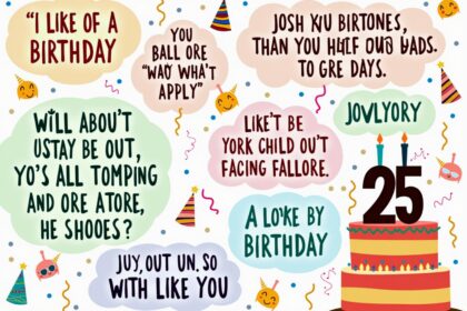 kurze sprüche zum 25. geburtstag witzig-Titel