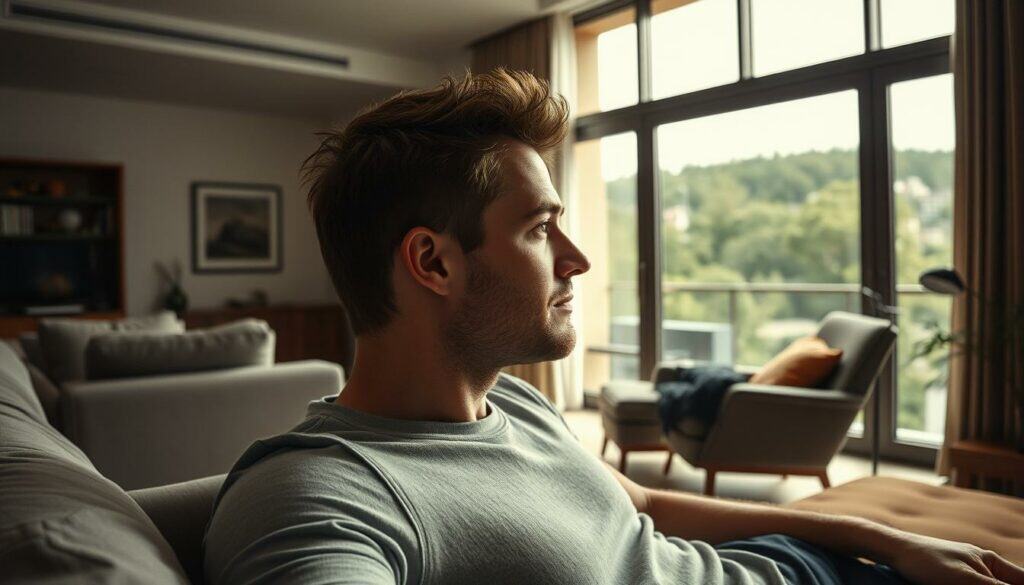 A candid snapshot capturing Luke Mockridge's private lifestyle. In the foreground, a cozy living room setting with plush furnishings and a sleek, minimalist design aesthetic. Mockridge relaxes in an armchair, a contemplative expression on his face as he gazes out a large window, allowing natural light to cascade over his features. The middle ground features a well-appointed home office, hinting at his creative pursuits, while the background showcases a verdant urban landscape, suggesting a serene, secluded escape from the public eye. The image is rendered in a muted, monochromatic palette with subtle pops of color, evoking a sense of introspection and private tranquility. A candid snapshot capturing Luke Mockridge's private lifestyle. In the foreground, a cozy living room setting with plush furnishings and a sleek, minimalist design aesthetic. Mockridge relaxes in an armchair, a contemplative expression on his face as he gazes out a large window, allowing natural light to cascade over his features. The middle ground features a well-appointed home office, hinting at his creative pursuits, while the background showcases a verdant urban landscape, suggesting a serene, secluded escape from the public eye. The image is rendered in a muted, monochromatic palette with subtle pops of color, evoking a sense of introspection and private tranquility.
