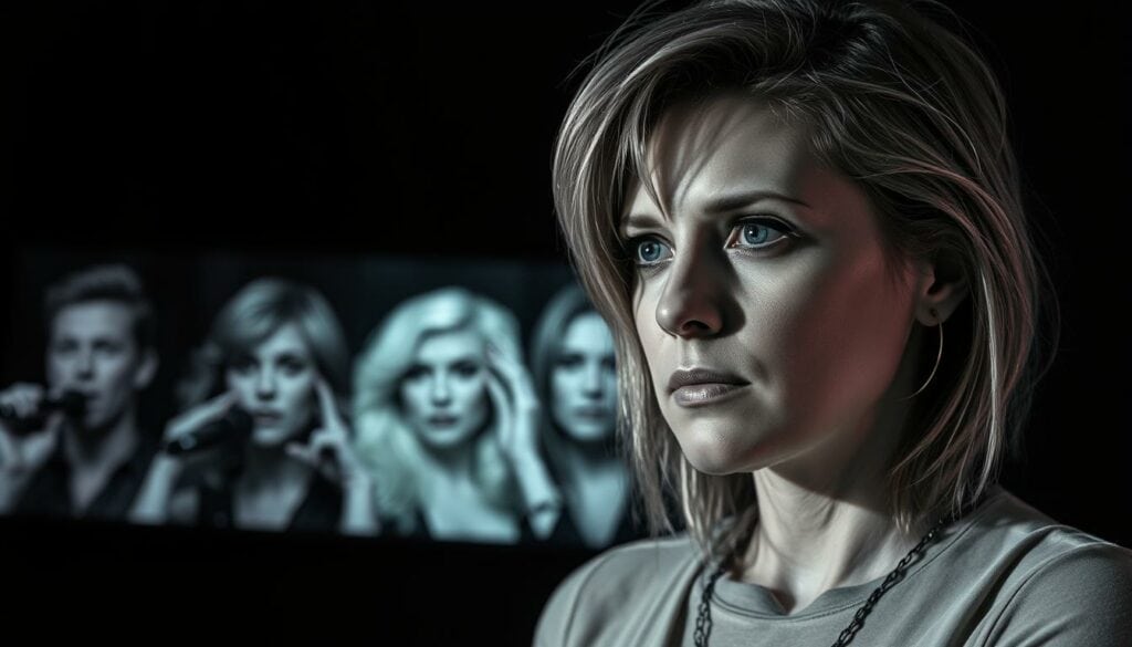 A high-contrast black and white portrait of Sarah Connor, showcasing her as a leading figure in the German music industry. The foreground depicts her in a pensive, contemplative pose, her gaze directed off-camera. The middle ground features a montage of other prominent German music stars, artfully arranged to suggest a comparative analysis. The background incorporates subtle, colorful highlights that accentuate the overall artistic aesthetic. The lighting is dramatic, creating a sense of depth and emphasizing the subject's features. The composition is balanced and intentional, guiding the viewer's eye through the various elements of the scene. A high-contrast black and white portrait of Sarah Connor, showcasing her as a leading figure in the German music industry. The foreground depicts her in a pensive, contemplative pose, her gaze directed off-camera. The middle ground features a montage of other prominent German music stars, artfully arranged to suggest a comparative analysis. The background incorporates subtle, colorful highlights that accentuate the overall artistic aesthetic. The lighting is dramatic, creating a sense of depth and emphasizing the subject's features. The composition is balanced and intentional, guiding the viewer's eye through the various elements of the scene.