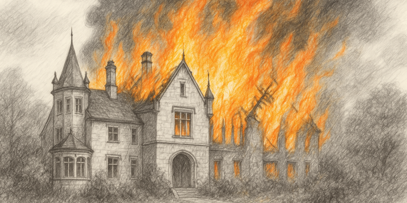 Jagdschloss Regensburg Brand