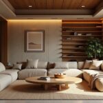 Moderne Wohnzimmer Deko mit Naturmaterialien-Titel