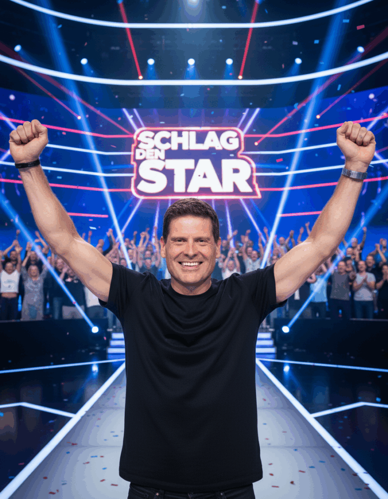 Jan Ullrich gewinnt Schlag den Star nach einem spannenden Kopf-an-Kopf-Rennen gegen Sven Hannawald.