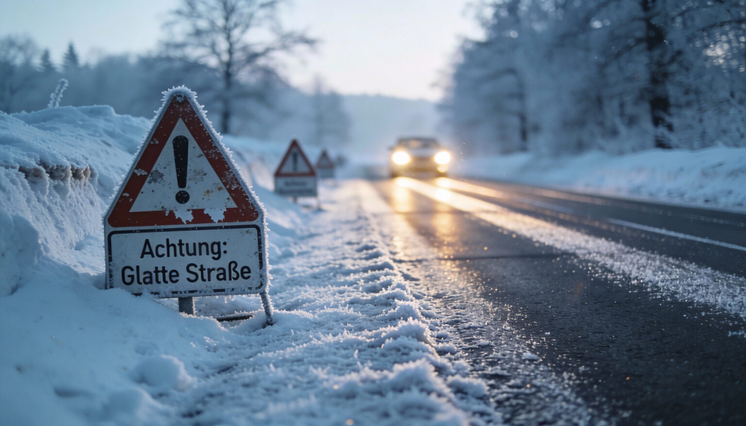 Glättewarnung aktuell: DWD-Warnstufen, Tipps & Regionen