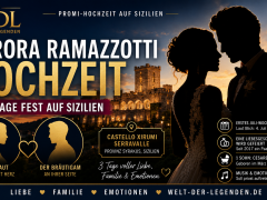 Aurora Ramazzotti Hochzeit auf Sizilien mit Schlosskulisse, Hochzeitsfeier, Castello Xirumi und mediterranem Promi-Flair