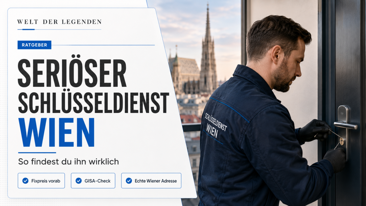Seriöser Schlüsseldienst Wien bei der Türöffnung vor Wohnungstür in Wien