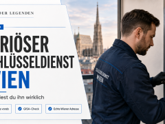 Seriöser Schlüsseldienst Wien bei der Türöffnung vor Wohnungstür in Wien